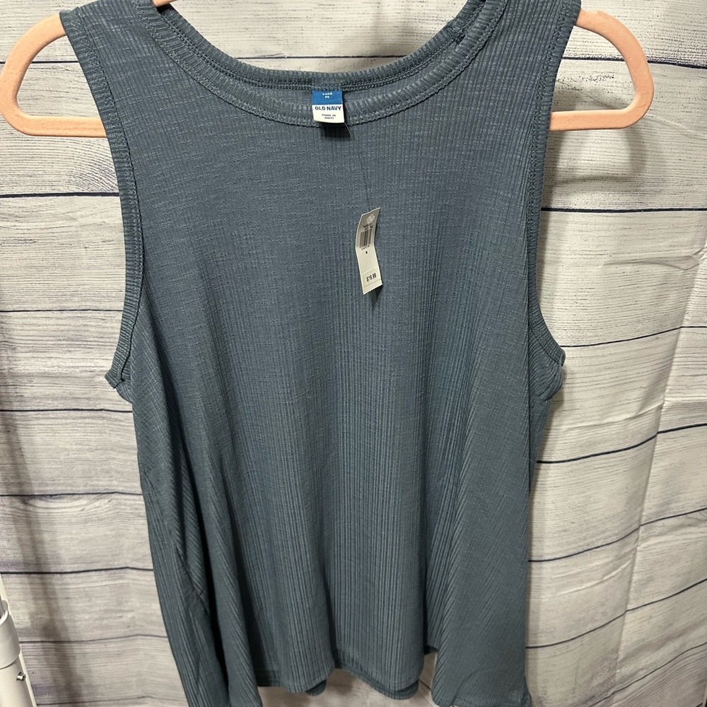 NWT Old Navy Dusty Blue Sleeveless Top Medium